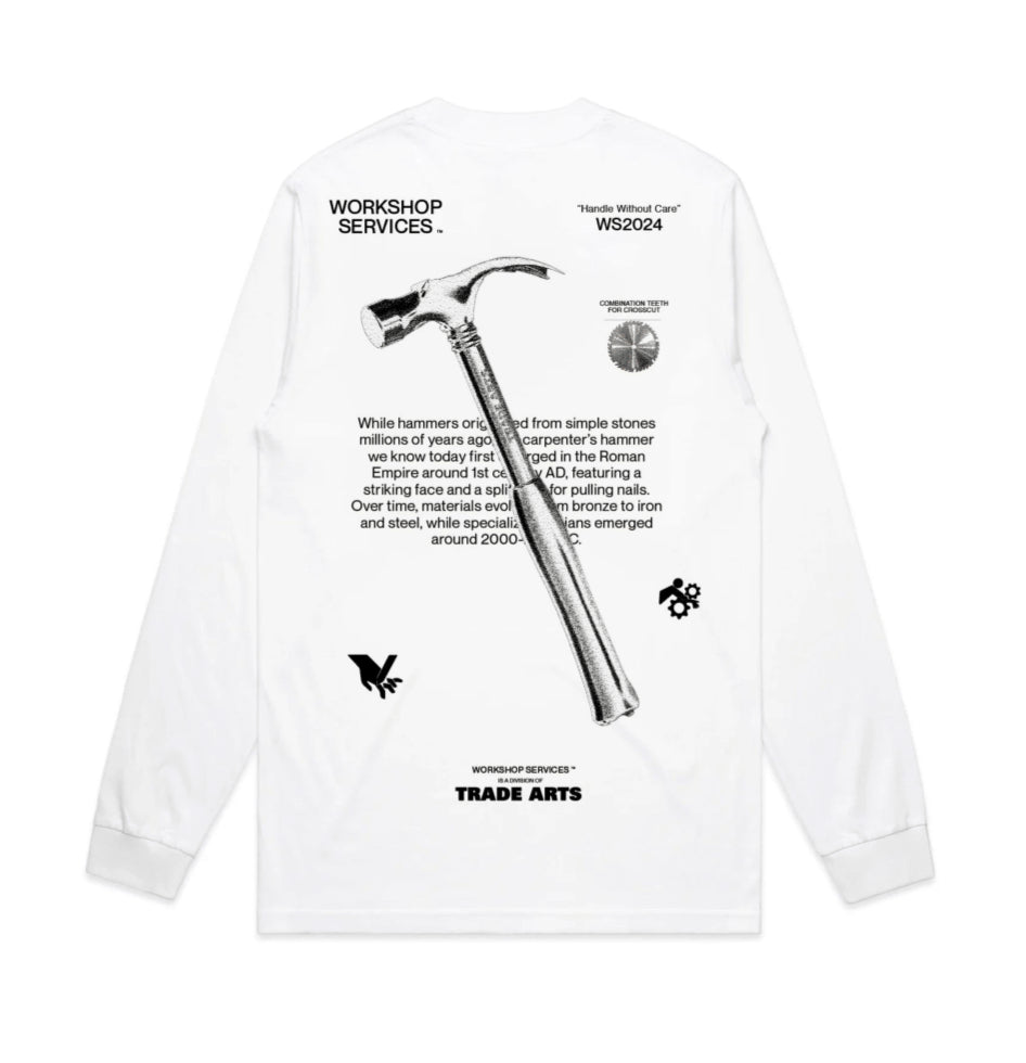 HAMMER LS TEE WHITE