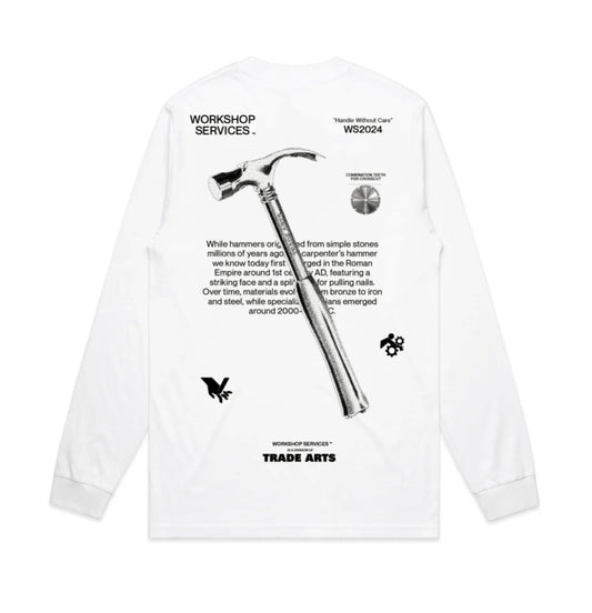 HAMMER LS TEE WHITE